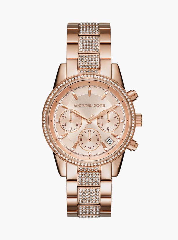 MICHAEL KORS Women Embellished Chronograph Watch - MK6485I