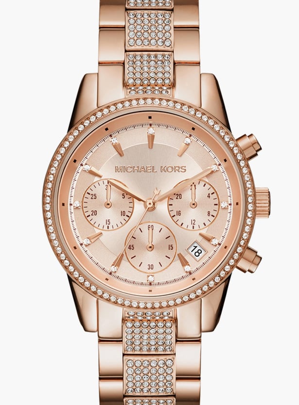 MICHAEL KORS Women Embellished Chronograph Watch - MK6485I