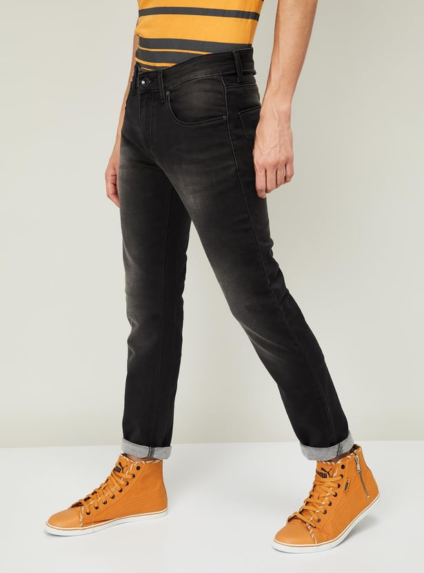 PEPE JEANS Men Stonewashed Skinny Fit Jeans