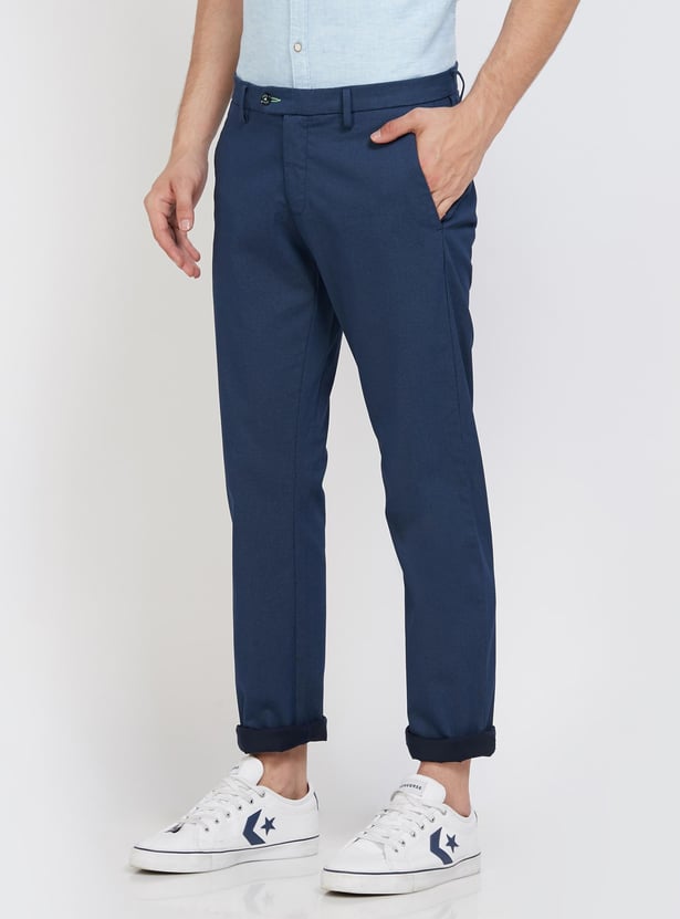 ALLEN SOLLY Solid Smart Slim Chinos