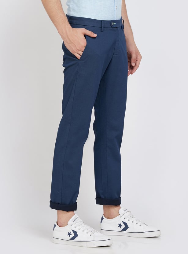ALLEN SOLLY Solid Smart Slim Chinos