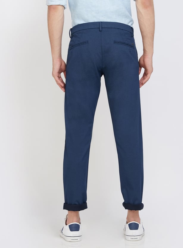 ALLEN SOLLY Solid Smart Slim Chinos