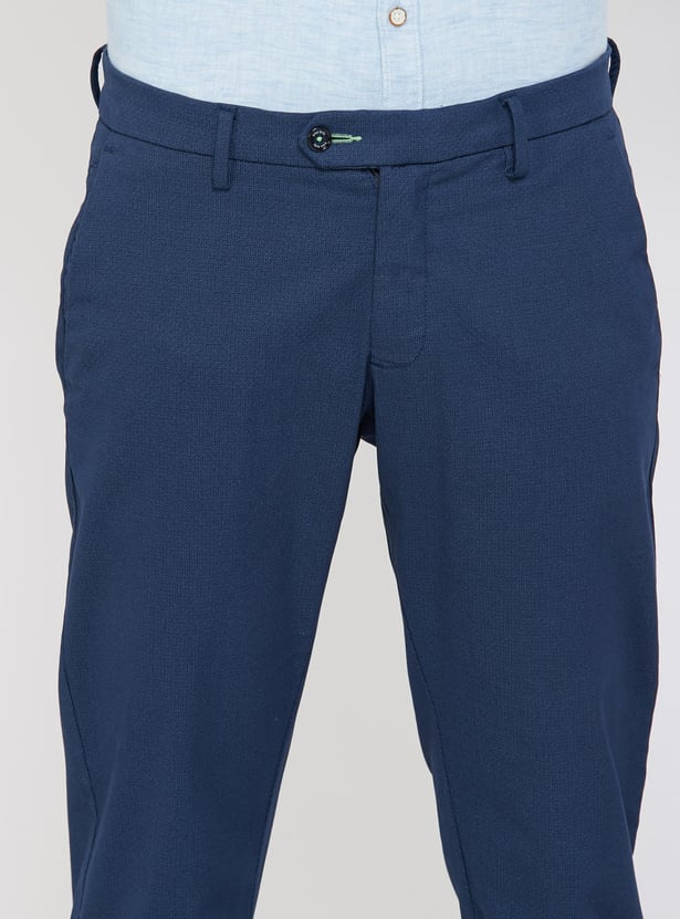 ALLEN SOLLY Solid Smart Slim Chinos