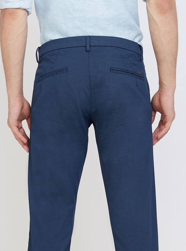 ALLEN SOLLY Solid Smart Slim Chinos