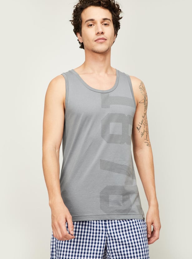 JOCKEY Men Typographic Print Vest
