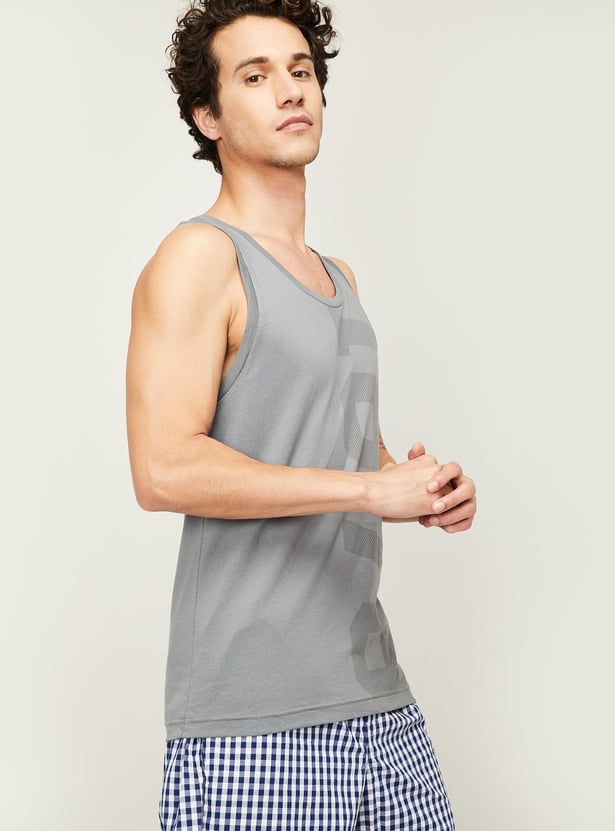 JOCKEY Men Typographic Print Vest