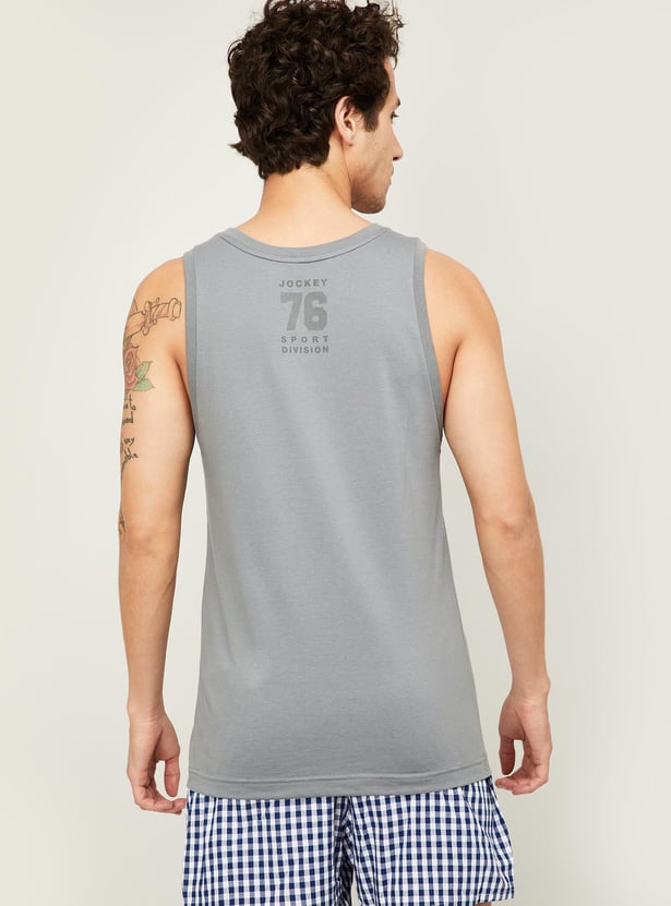 JOCKEY Men Typographic Print Vest