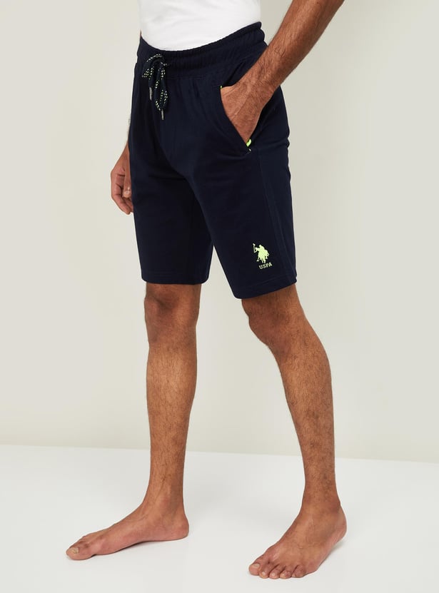 U.S. POLO ASSN. Men Printed Elasticated Shorts