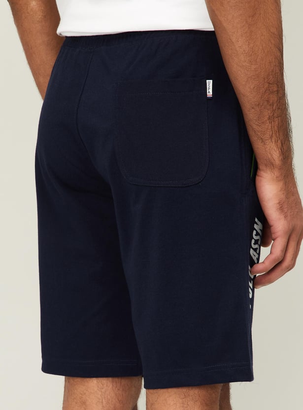 U.S. POLO ASSN. Men Printed Elasticated Shorts