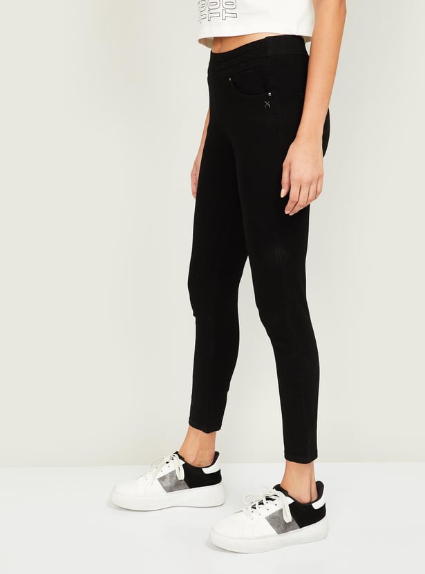 XPOSE Women Solid Skinny Fit Jeggings