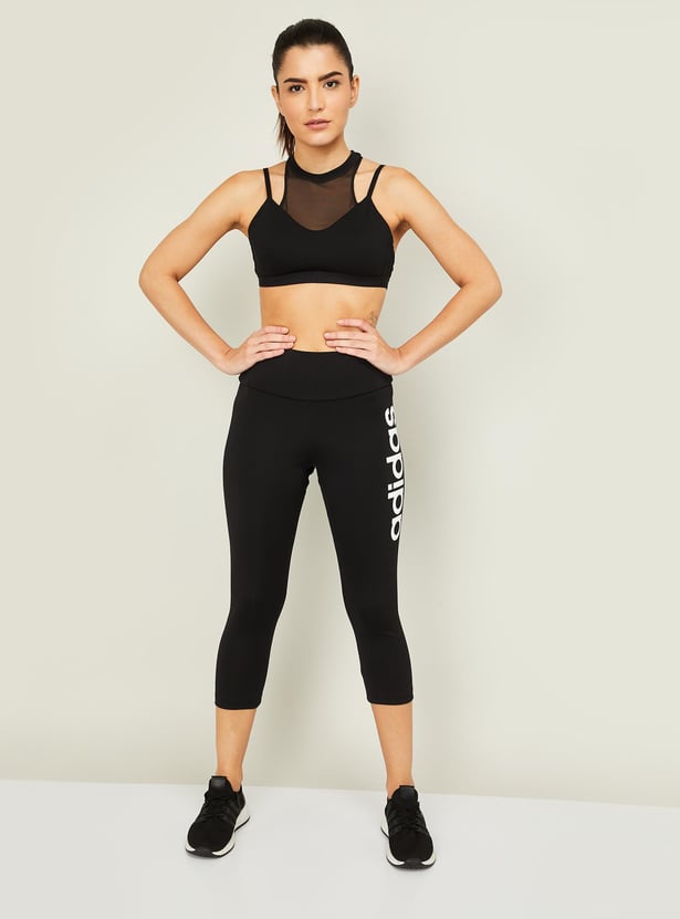 Buy ADIDAS Women Printed Elasticated Capris from Adidas at just INR 1999.0