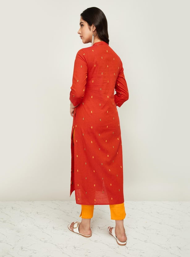 MELANGE Women Printed Kurta with Solid Salwar
