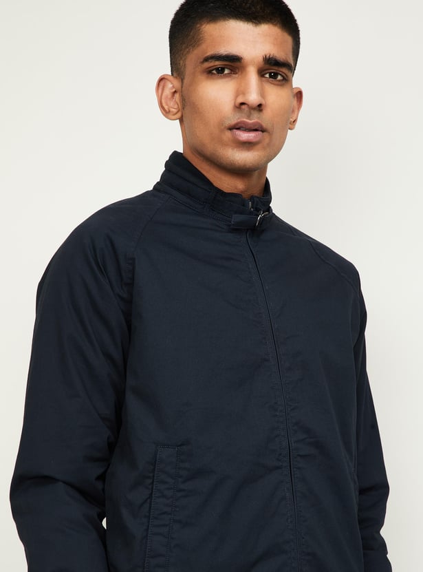 FAHRENHEIT Men Solid Full Sleeves Bomber Jacket