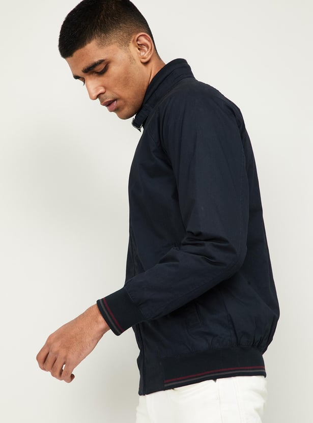 FAHRENHEIT Men Solid Full Sleeves Bomber Jacket
