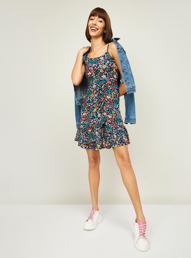 GINGER Women Printed A-Line Dress