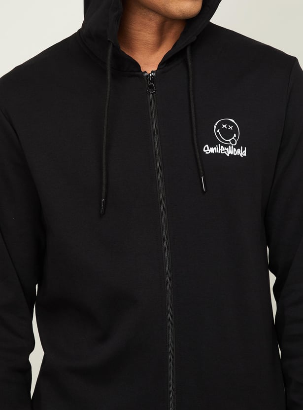 Buy SmileyWorld Men Solid Hooded Sweatshirt from SmileyWorld at