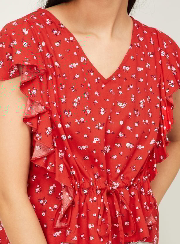 トップス rosymonster flutter flower couture tops トップス rosymonster flutter flower couture tops Floral V