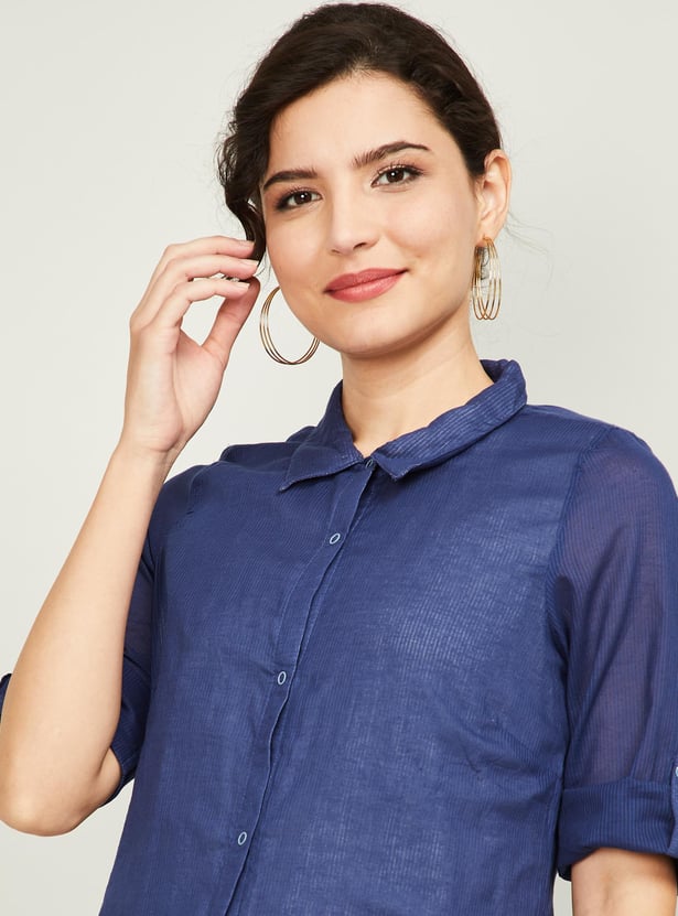 AURELIA Women Solid Layered Kurta