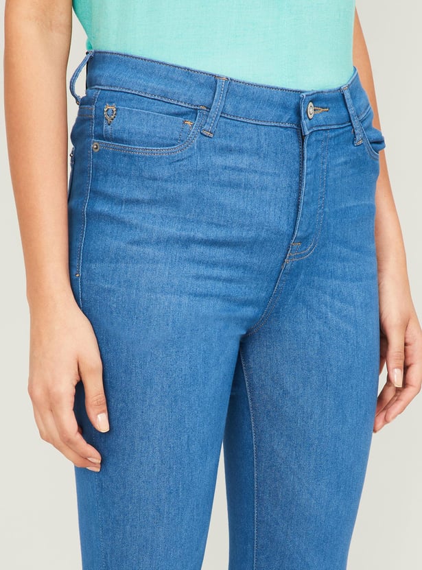 ALLEN SOLLY Women Stonewashed Skinny Fit Jeans