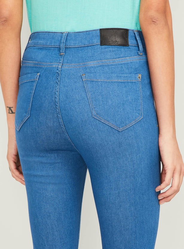 ALLEN SOLLY Women Stonewashed Skinny Fit Jeans