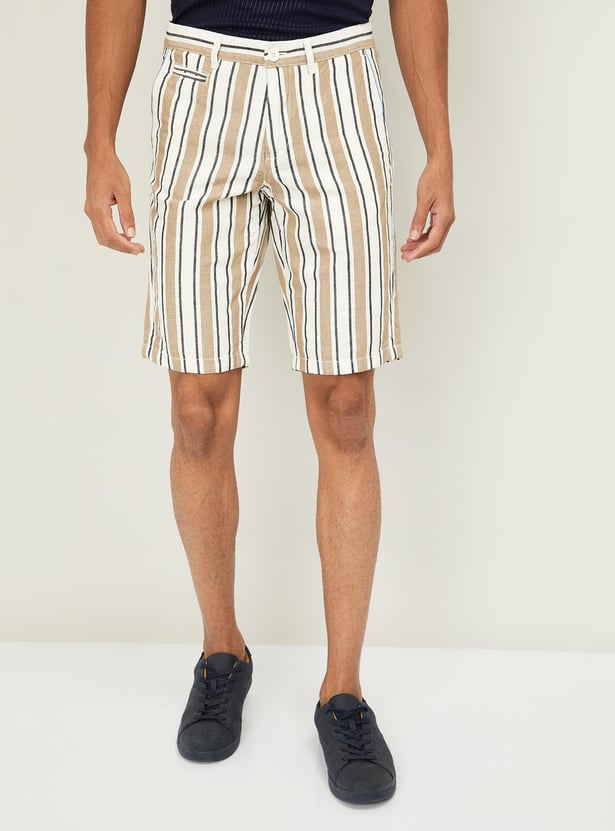 CELIO Men Striped Shorts