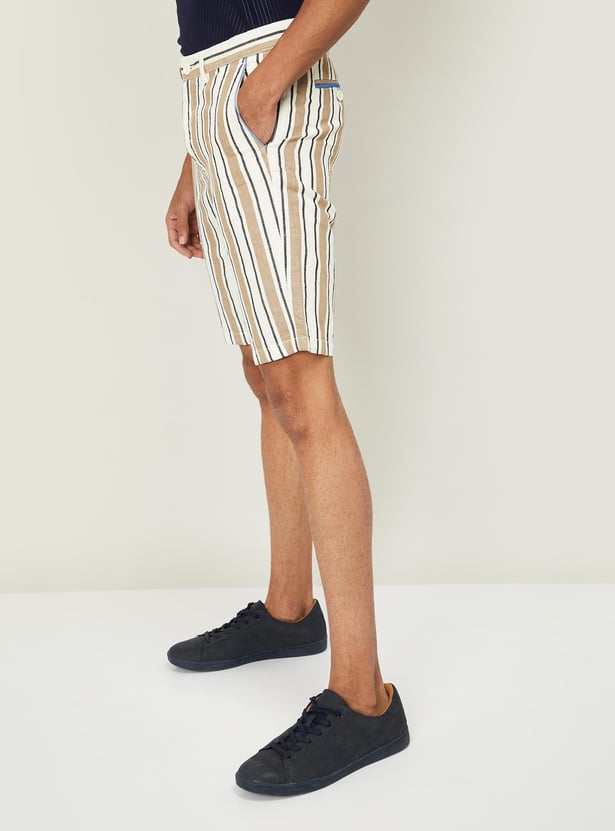 CELIO Men Striped Shorts