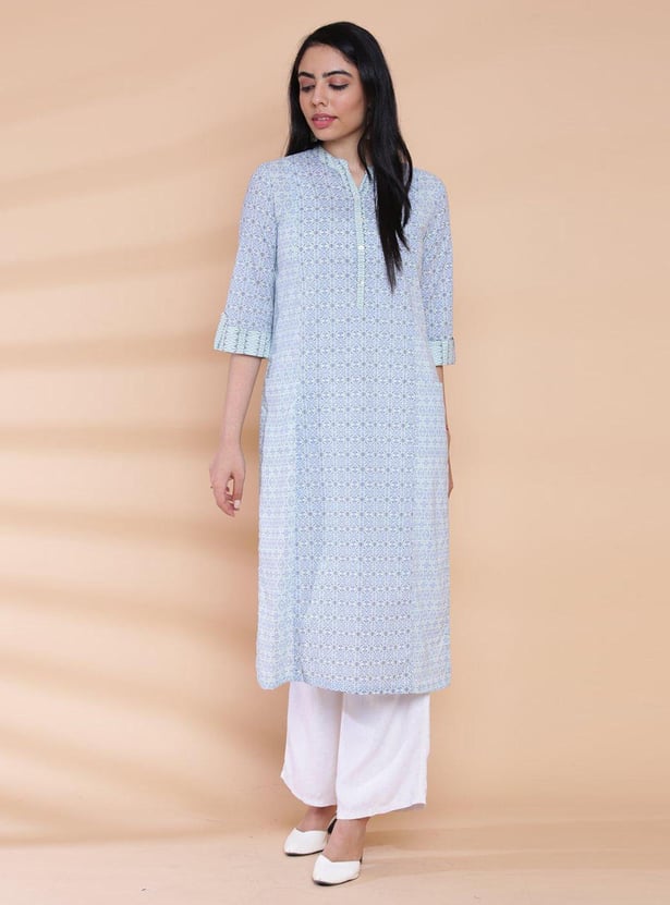 BIBA Women Printed Straight Kurta