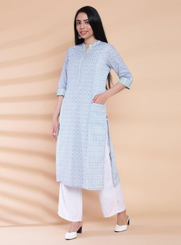 BIBA Women Printed Straight Kurta