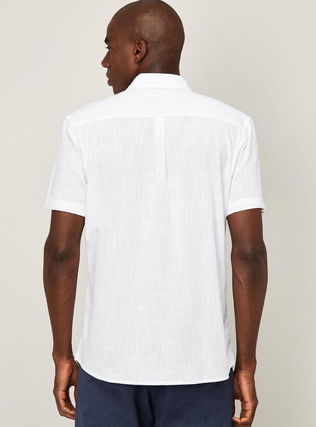 CODE Men Solid Regular Fit Casual Shirt
