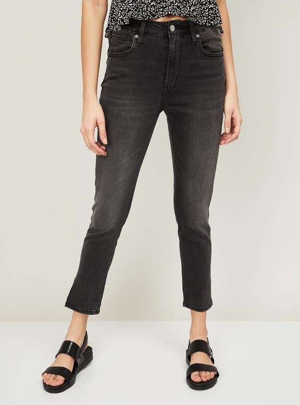 LEVI'S Women 721 Skinny Fit Stonewashed Jeans