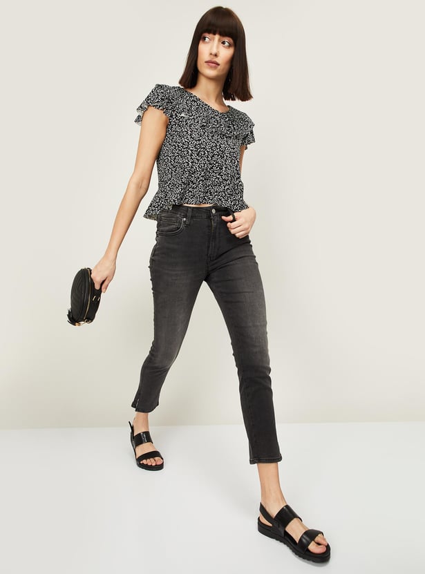 LEVI'S Women 721 Skinny Fit Stonewashed Jeans