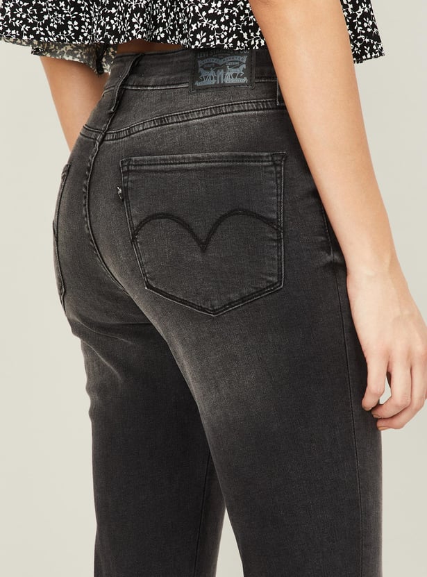 LEVI'S Women 721 Skinny Fit Stonewashed Jeans