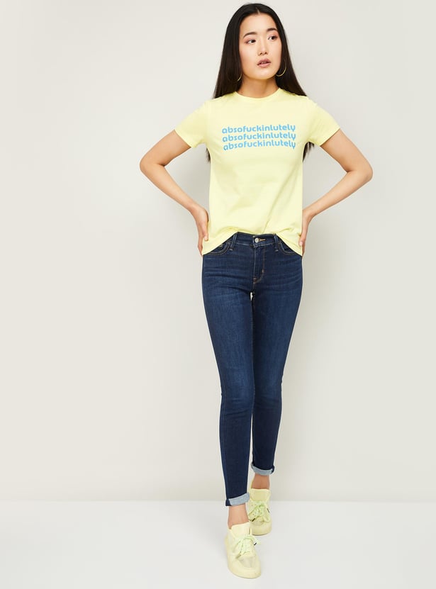 LEVI'S Women 710 Skinny Fit Stonewashed Jeans
