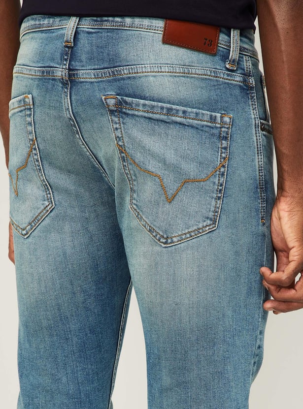 PEPE JEANS Men Stonewashed Skinny Fit Jeans