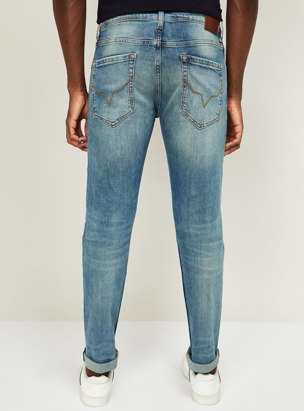 PEPE JEANS Men Stonewashed Skinny Fit Jeans
