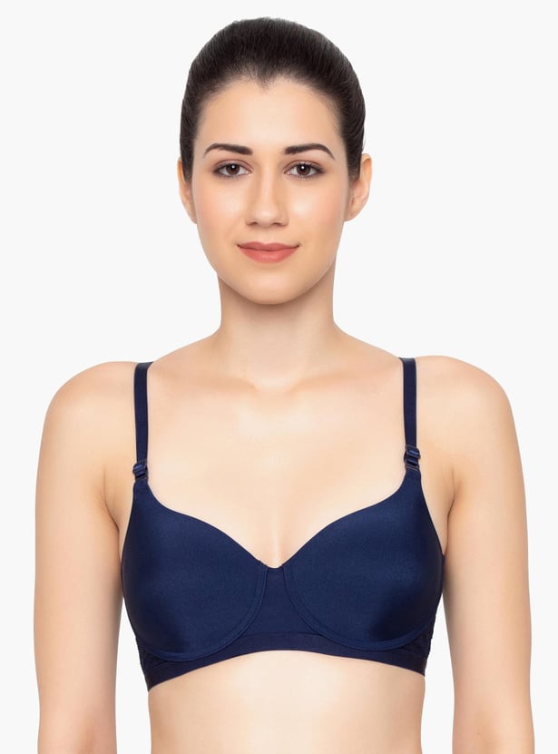 TRIUMPH Solid Stylized Back Padded Non-Wired Bra