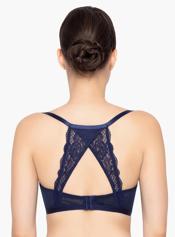 TRIUMPH Solid Stylized Back Padded Non-Wired Bra