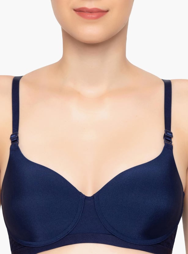 TRIUMPH Solid Stylized Back Padded Non-Wired Bra
