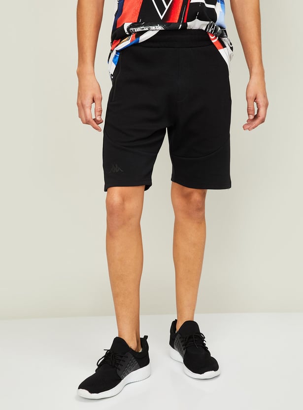 KAPPA Men Textured Elasticated Shorts