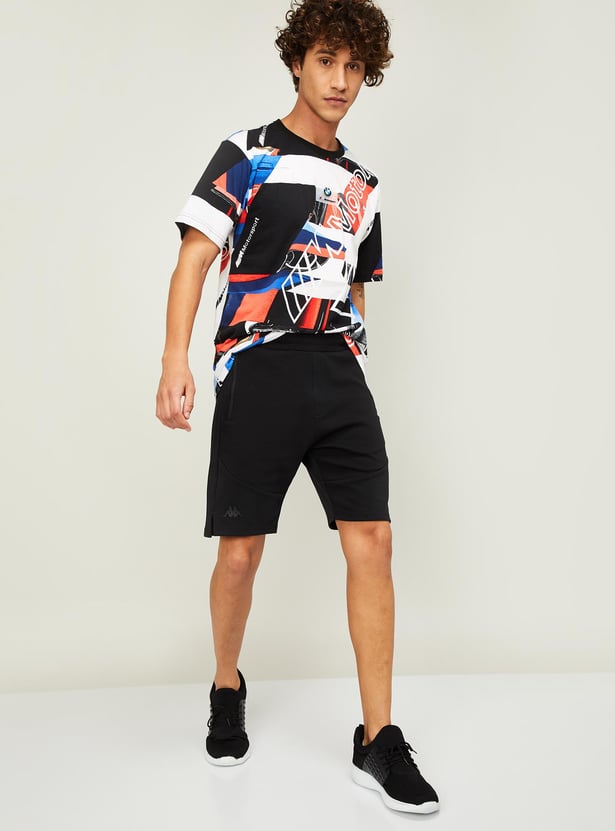 KAPPA Men Textured Elasticated Shorts