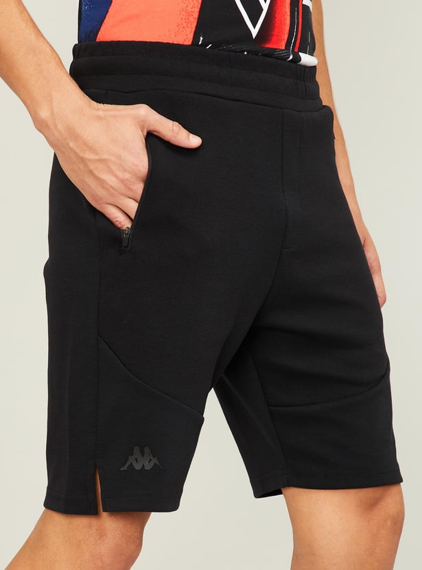 KAPPA Men Textured Elasticated Shorts