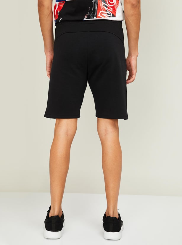 KAPPA Men Textured Elasticated Shorts