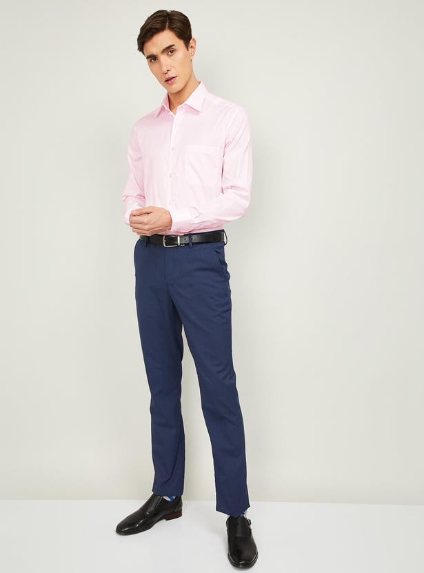 LOUIS PHILIPPE Men Solid Full Sleeves Formal Shirt
