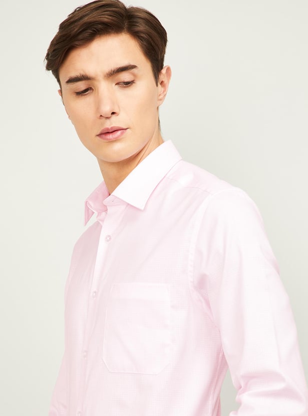 LOUIS PHILIPPE Men Solid Full Sleeves Formal Shirt