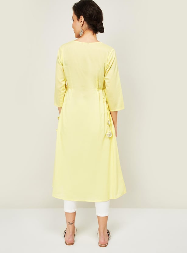 SPAN Women Printed A-line Kurta