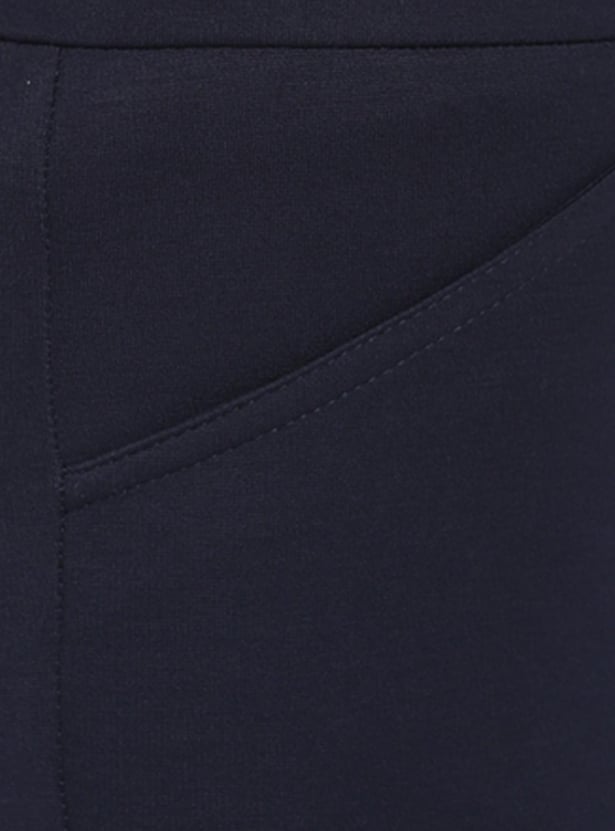 ALLEN SOLLY Women Solid Treggings