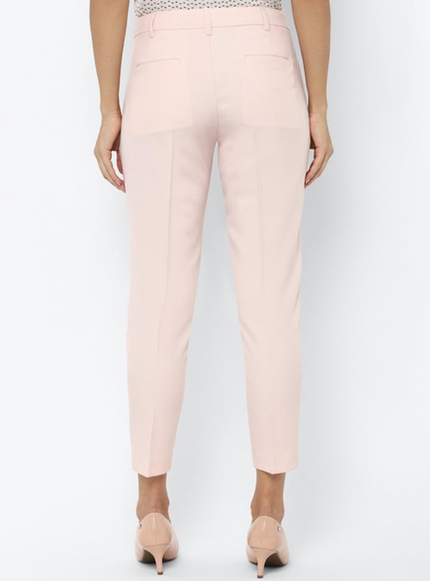 ALLEN SOLLY Women Solid Cropped Trousers