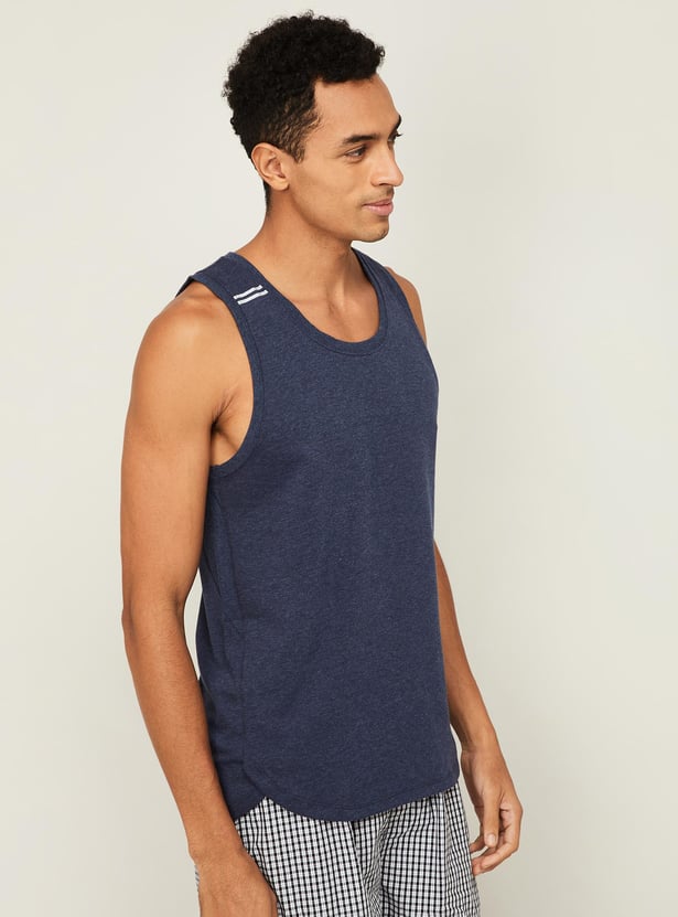 JOCKEY Men Solid Sleeveless Lounge T-shirt