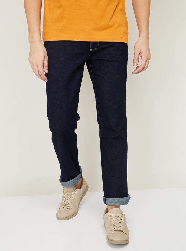 WRANGLER Men Solid Slim Straight Jeans