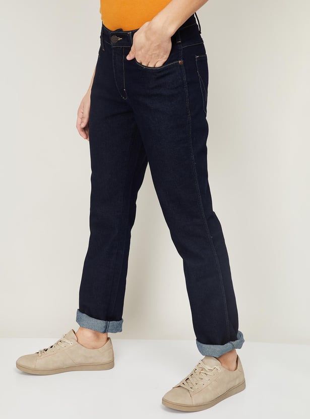 WRANGLER Men Solid Slim Straight Jeans